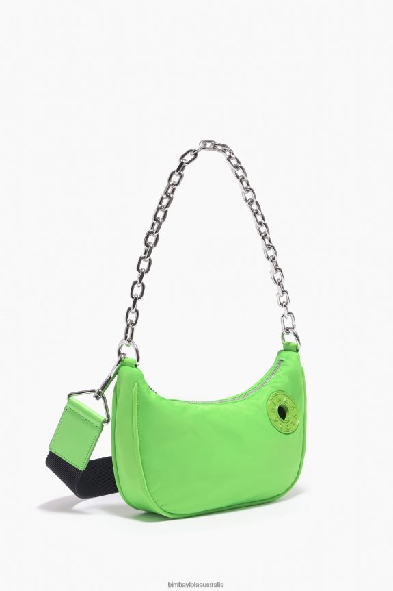 Accessories 4062VZ100 Neon Green Bimba Y Lola Nylon Moon Bag