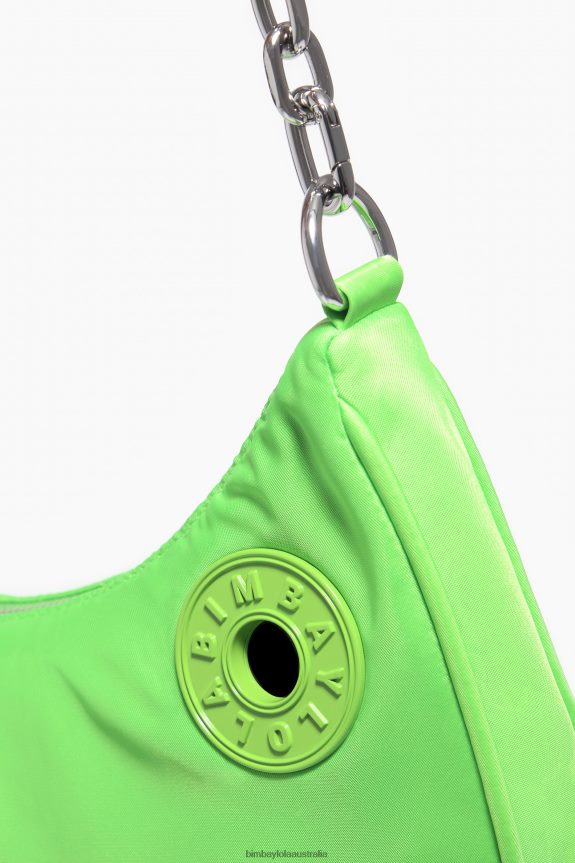 Accessories 4062VZ100 Neon Green Bimba Y Lola Nylon Moon Bag