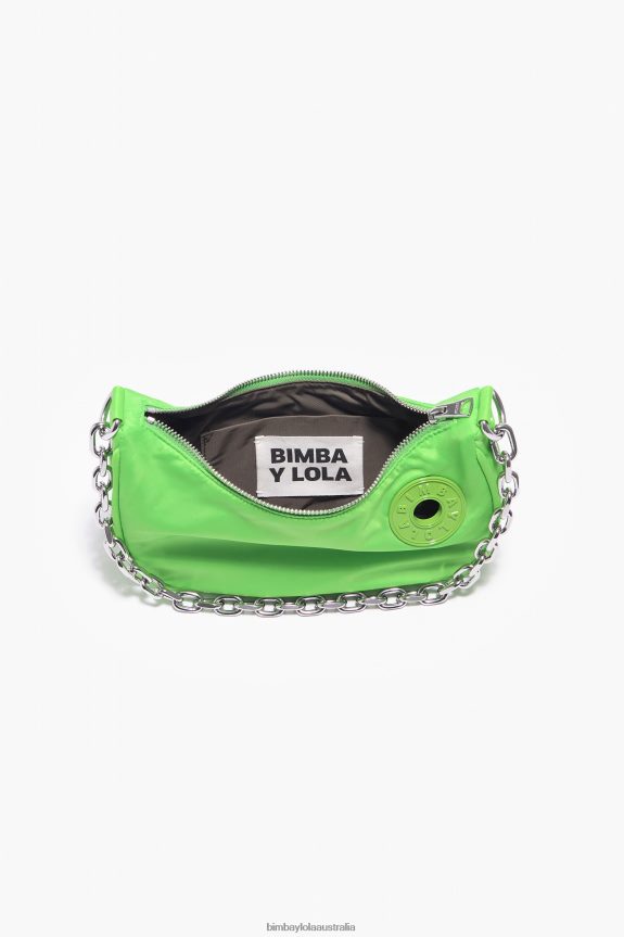 Accessories 4062VZ100 Neon Green Bimba Y Lola Nylon Moon Bag