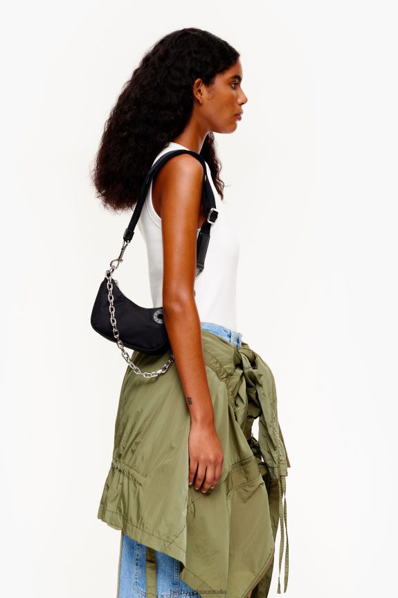 Accessories 4062VZ102 Black Bimba Y Lola Nylon Moon Bag
