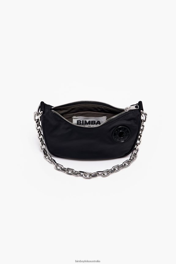 Accessories 4062VZ102 Black Bimba Y Lola Nylon Moon Bag