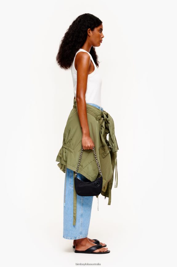 Accessories 4062VZ102 Black Bimba Y Lola Nylon Moon Bag
