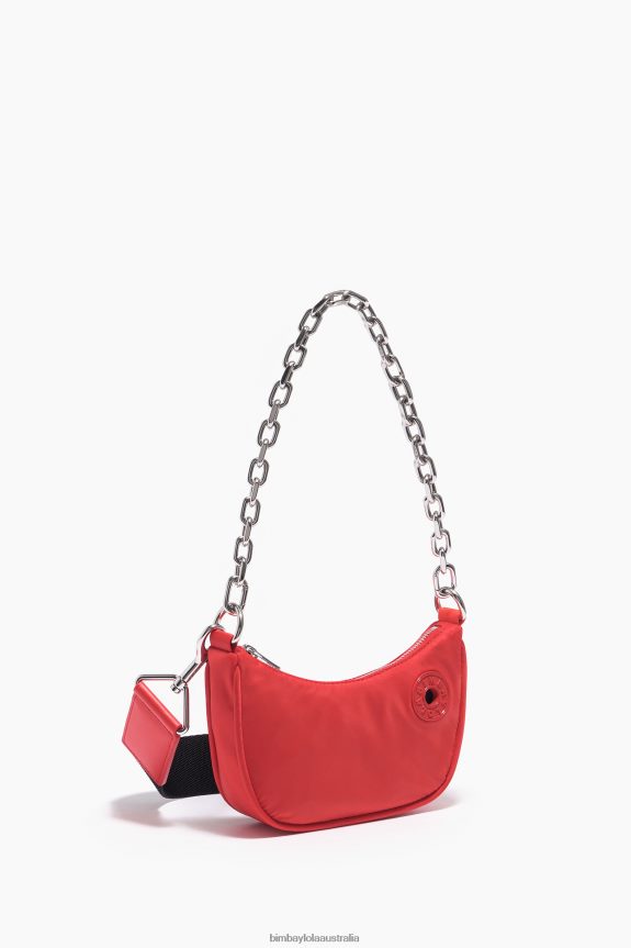 Accessories 4062VZ103 Red Bimba Y Lola Nylon Moon Bag