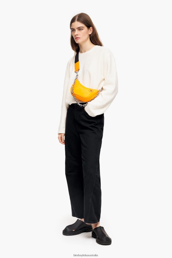 Accessories 4062VZ104 Saffron Bimba Y Lola Nylon Moon Bag