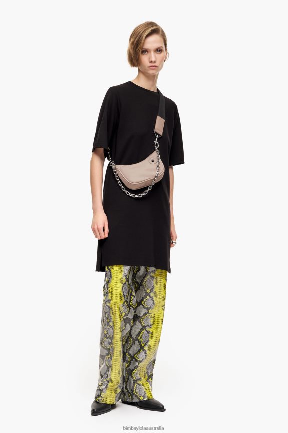 Accessories 4062VZ105 Nude Bimba Y Lola Nylon Moon Bag