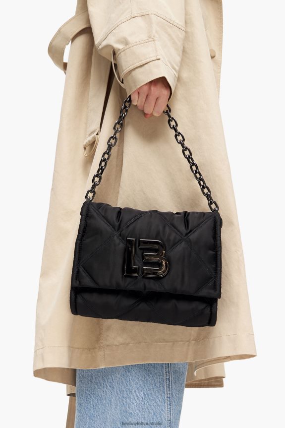 Accessories 4062VZ106 Black Bimba Y Lola Nylon Crossbody Bag With Flap
