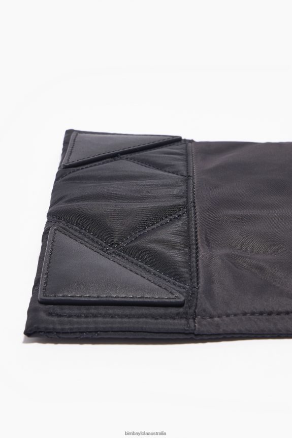 Accessories 4062VZ108 Black Bimba Y Lola Nylon Crossbody Bag With Flap