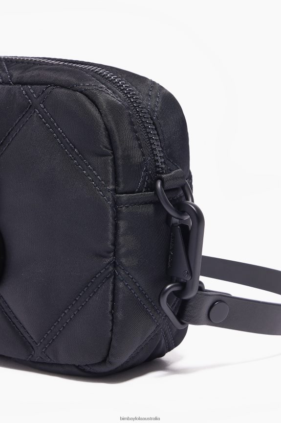 Accessories 4062VZ111 Black Bimba Y Lola Padded Nylon Crossbody Bag