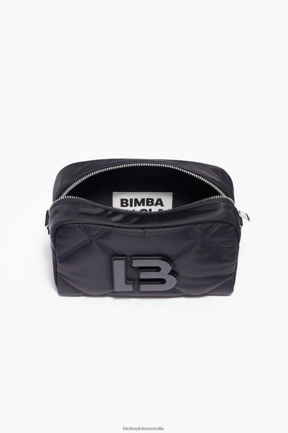 Accessories 4062VZ112 Black Bimba Y Lola Padded Nylon Crossbody Bag