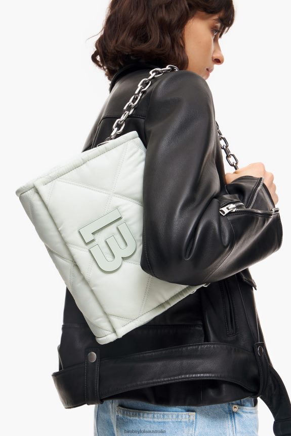 Accessories 4062VZ148 Gray Bimba Y Lola Nylon Crossbody Bag