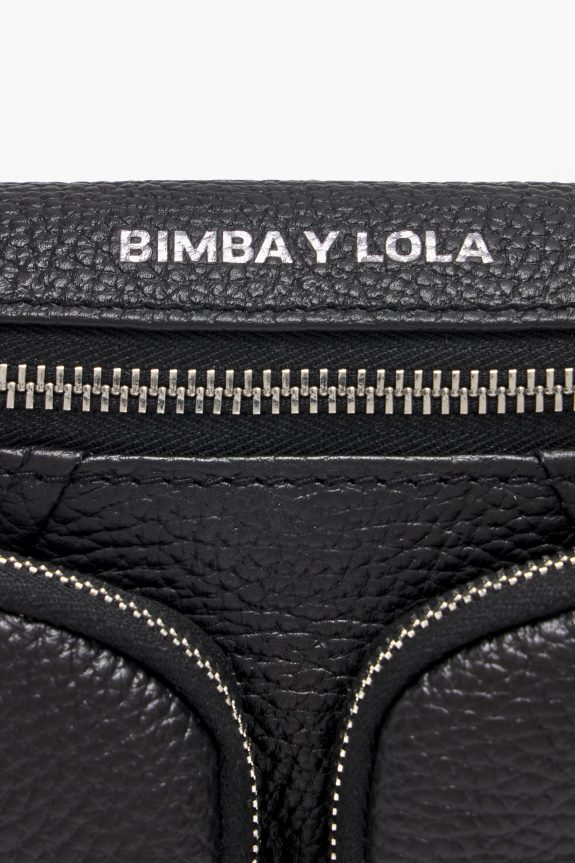 Accessories 4062VZ14 Black Bimba Y Lola Leather Pocket Bumbag