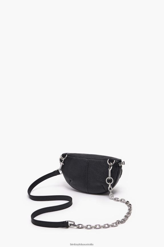 Accessories 4062VZ14 Black Bimba Y Lola Leather Pocket Bumbag
