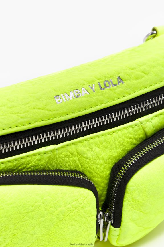 Accessories 4062VZ169 Yellow Bimba Y Lola Leather Pocket Bumbag