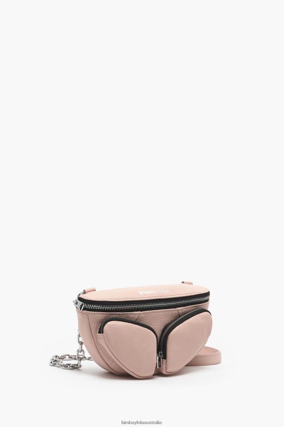 Accessories 4062VZ16 Pink Bimba Y Lola Leather Pocket Bumbag