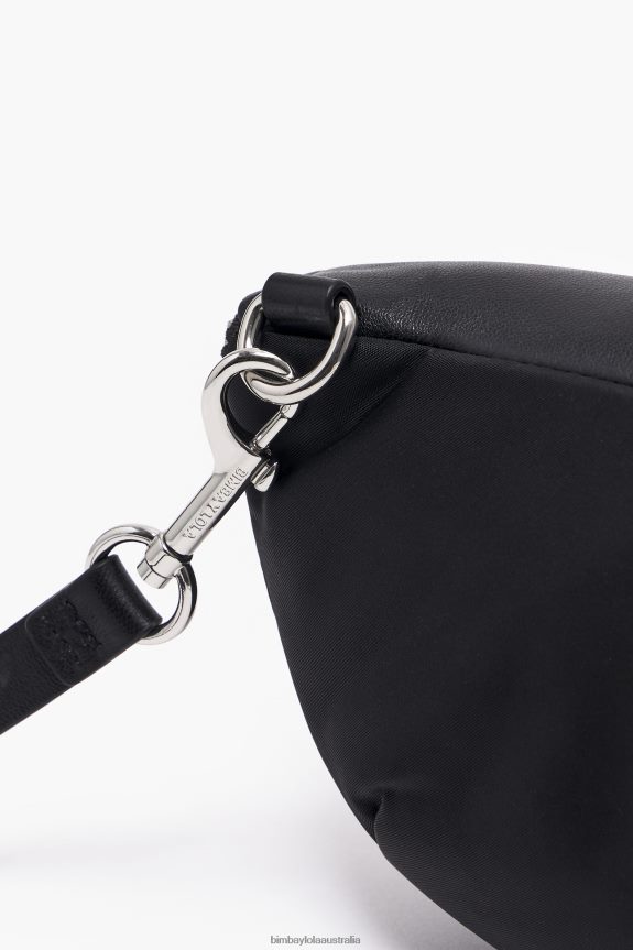 Accessories 4062VZ171 Black Bimba Y Lola Leather Pocket Bumbag