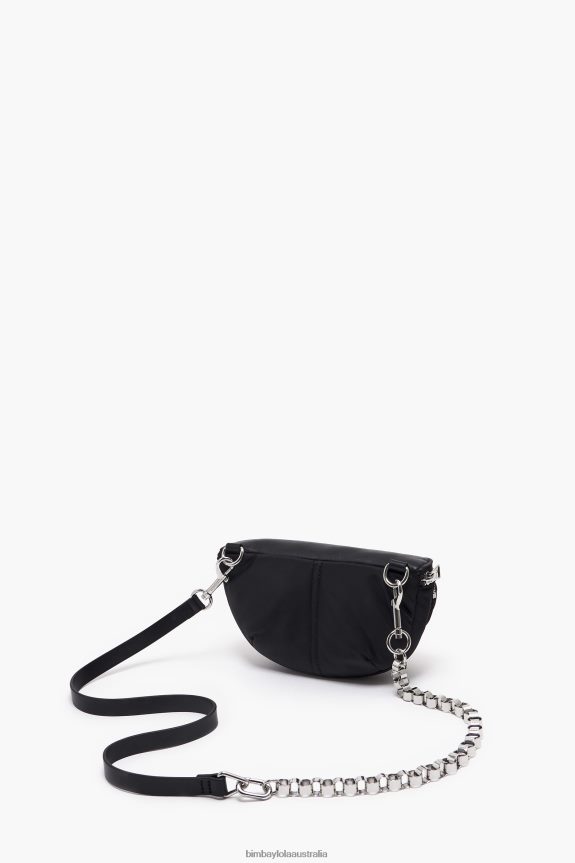 Accessories 4062VZ171 Black Bimba Y Lola Leather Pocket Bumbag