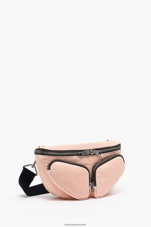 Accessories 4062VZ18 Pink Bimba Y Lola Leather Pocket Bumbag
