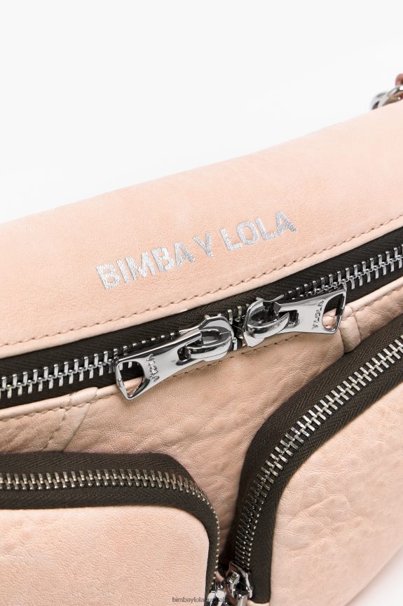 Accessories 4062VZ18 Pink Bimba Y Lola Leather Pocket Bumbag