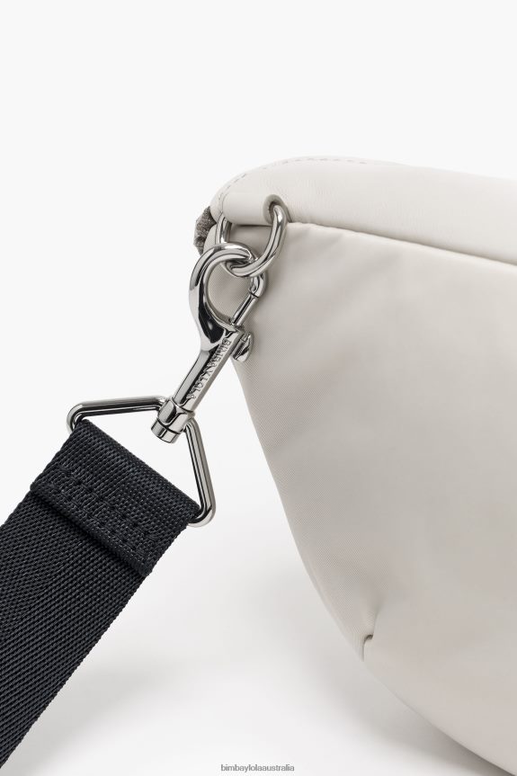Accessories 4062VZ19 White Bimba Y Lola Leather Pocket Bumbag