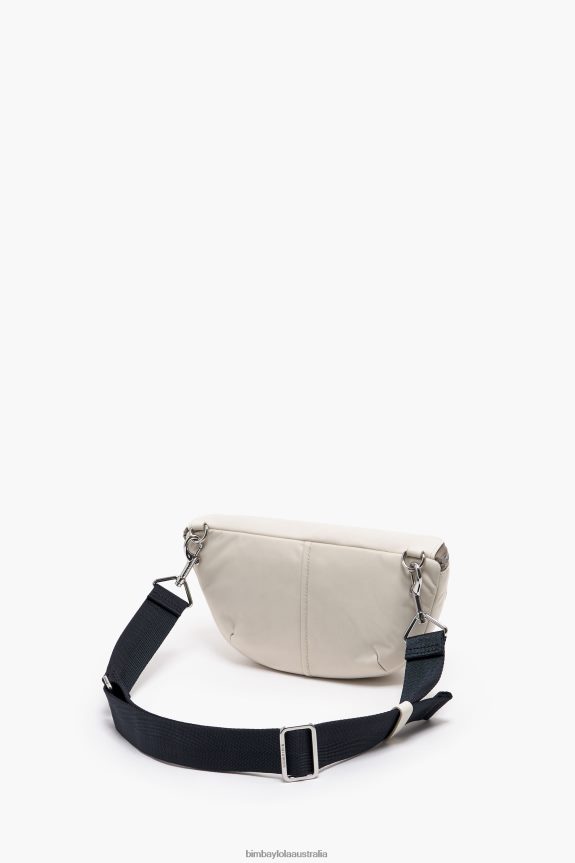 Accessories 4062VZ19 White Bimba Y Lola Leather Pocket Bumbag