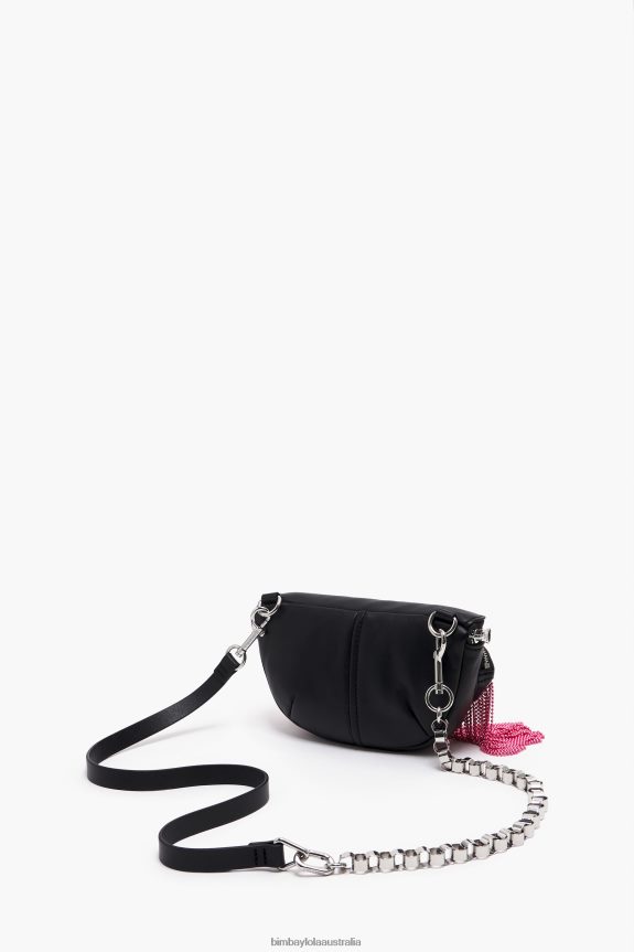 Accessories 4062VZ21 Black Bimba Y Lola Leather Pocket Bumbag