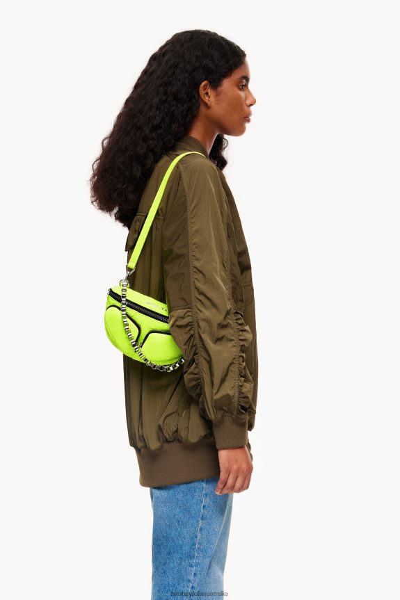 Accessories 4062VZ22 Yellow Bimba Y Lola Leather Pocket Bumbag