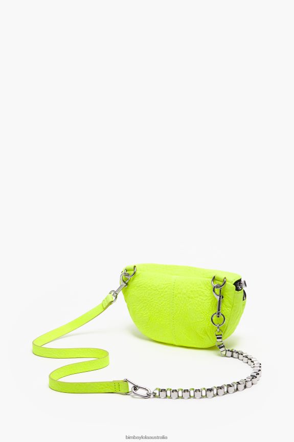 Accessories 4062VZ22 Yellow Bimba Y Lola Leather Pocket Bumbag