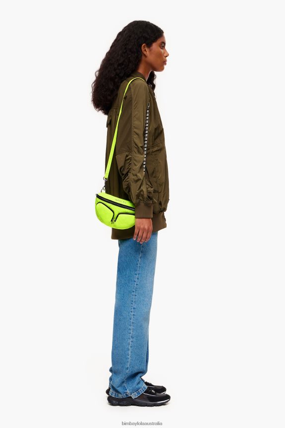 Accessories 4062VZ22 Yellow Bimba Y Lola Leather Pocket Bumbag