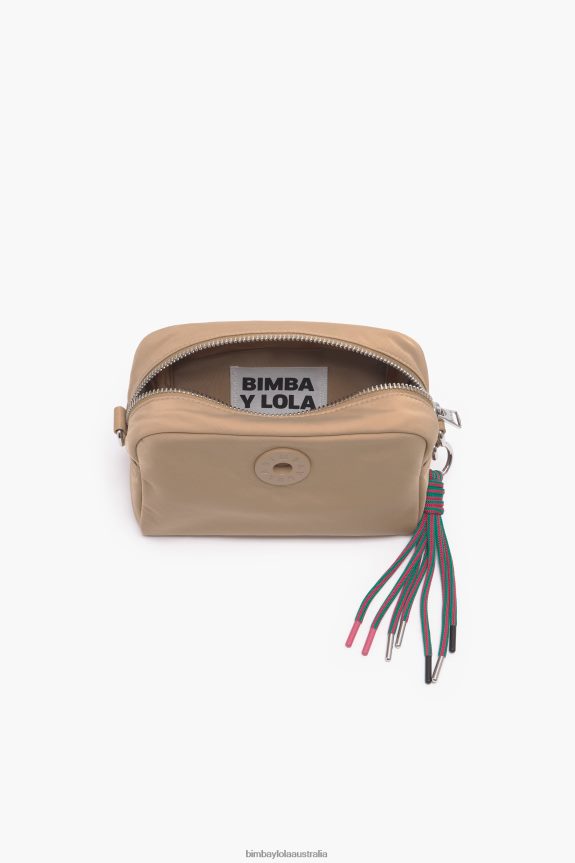 Accessories 4062VZ26 Tan Bimba Y Lola Nylon Crossbody Bag