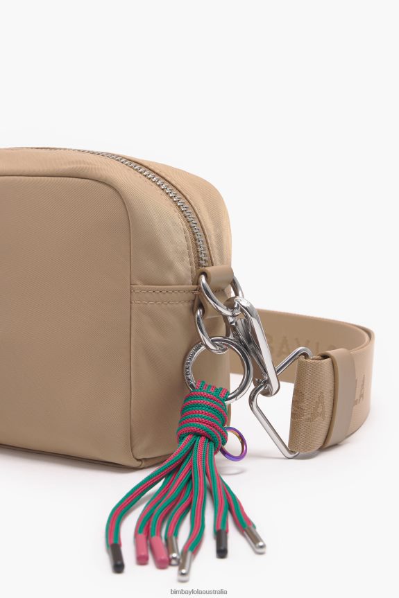 Accessories 4062VZ26 Tan Bimba Y Lola Nylon Crossbody Bag