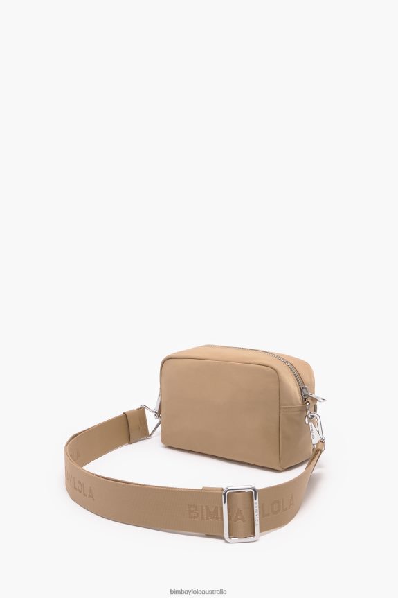 Accessories 4062VZ26 Tan Bimba Y Lola Nylon Crossbody Bag