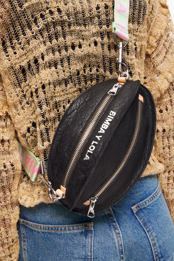 Accessories 4062VZ2 Black Bimba Y Lola Leather Pelota Bag