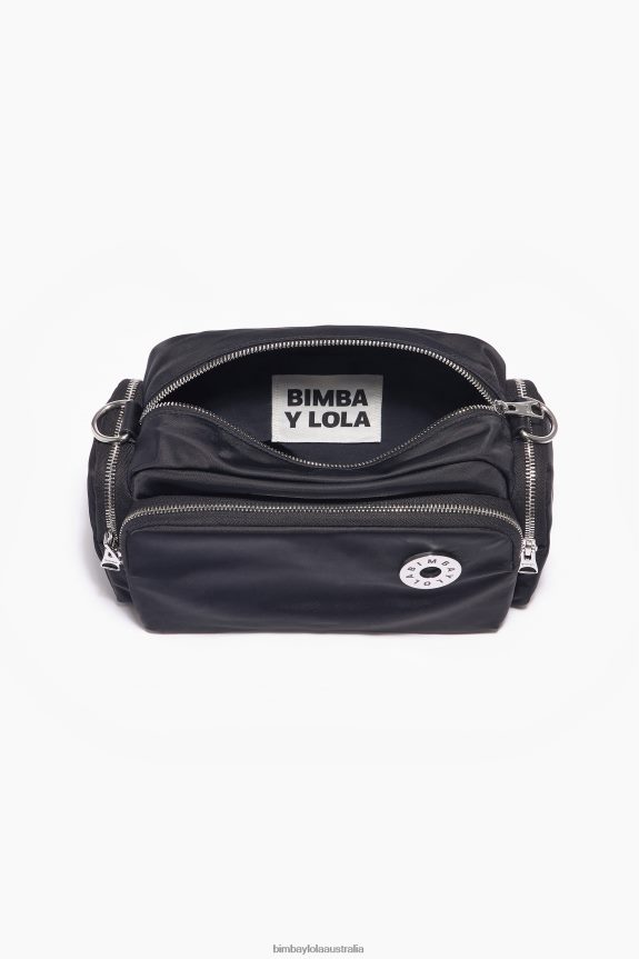 Accessories 4062VZ33 Black Bimba Y Lola Nylon Crossbody Bag
