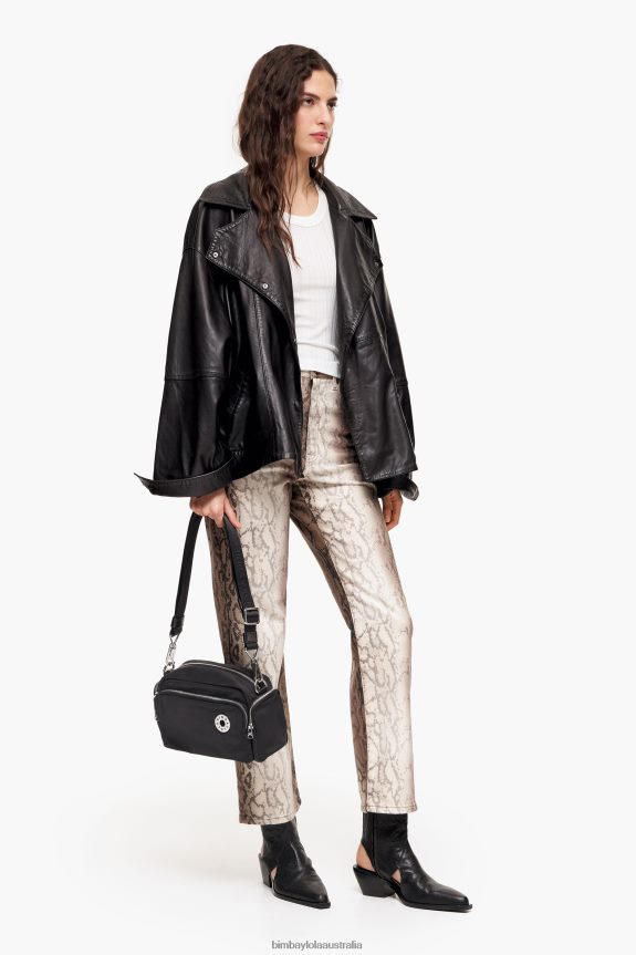Accessories 4062VZ33 Black Bimba Y Lola Nylon Crossbody Bag