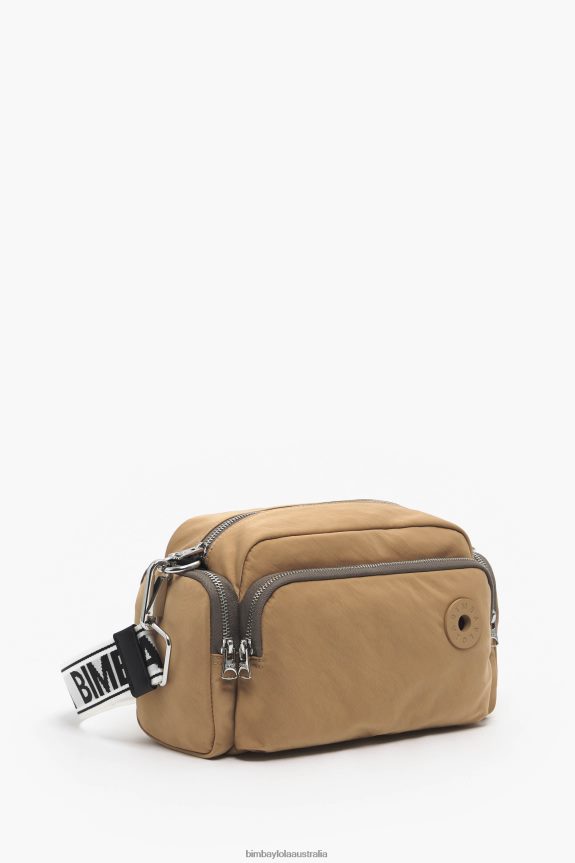 Accessories 4062VZ34 Tan Bimba Y Lola Nylon Crossbody Bag