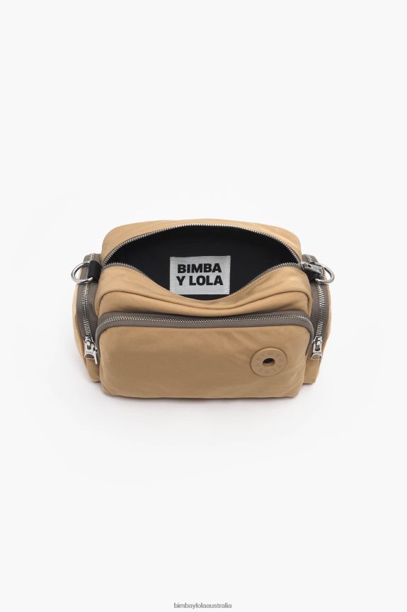 Accessories 4062VZ34 Tan Bimba Y Lola Nylon Crossbody Bag