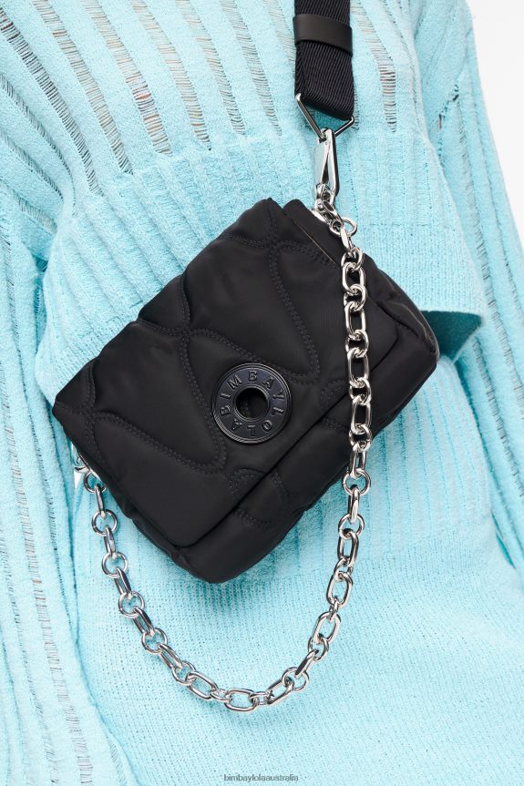 Accessories 4062VZ37 Black Bimba Y Lola Nylon Crossbody Bag
