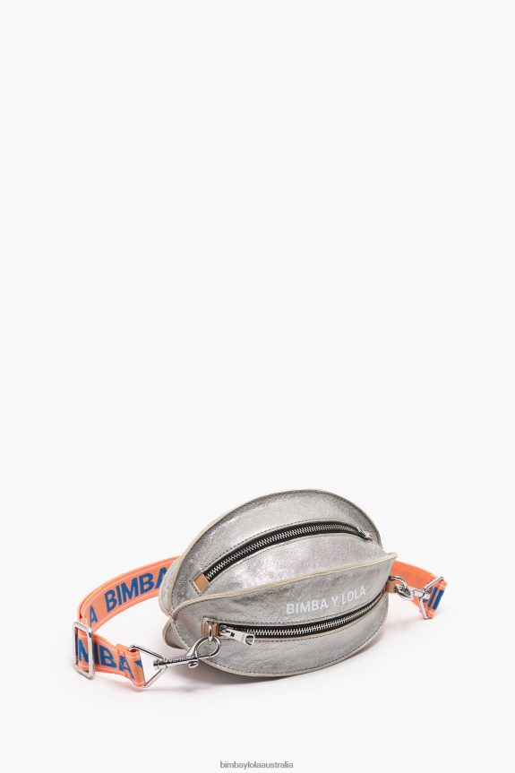 Accessories 4062VZ3 Silver Bimba Y Lola Leather Pelota Bag