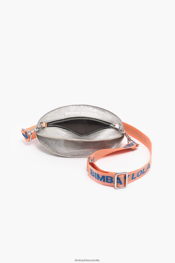 Accessories 4062VZ3 Silver Bimba Y Lola Leather Pelota Bag