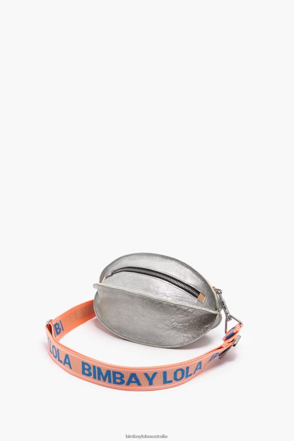 Accessories 4062VZ3 Silver Bimba Y Lola Leather Pelota Bag