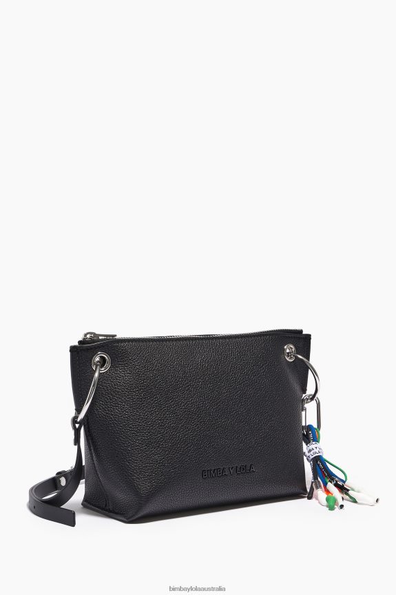 Accessories 4062VZ43 Black Bimba Y Lola Leather Crossbody Bag