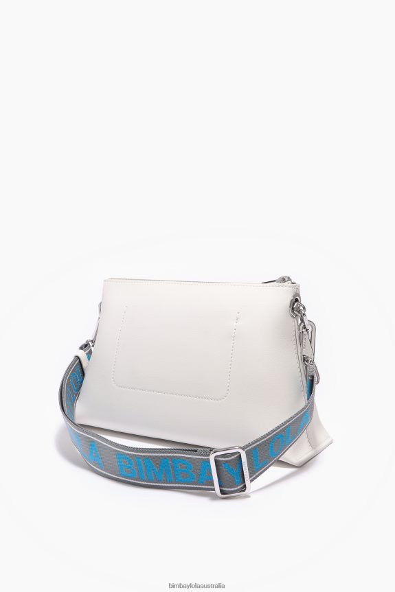 Accessories 4062VZ44 Off-White Bimba Y Lola Leather Trapezium Bag