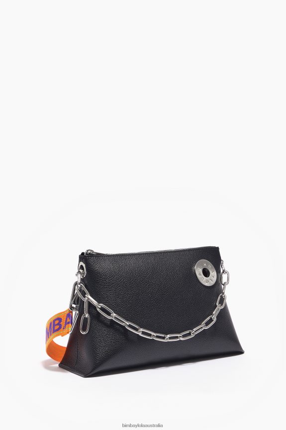 Accessories 4062VZ45 Black Bimba Y Lola Leather Trapezium Bag