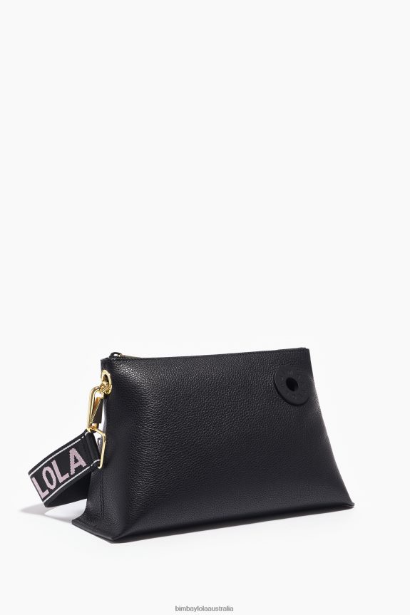 Accessories 4062VZ46 Black Bimba Y Lola Leather Trapezium Bag