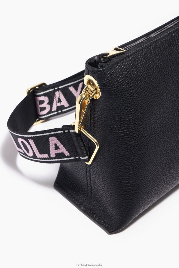 Accessories 4062VZ46 Black Bimba Y Lola Leather Trapezium Bag