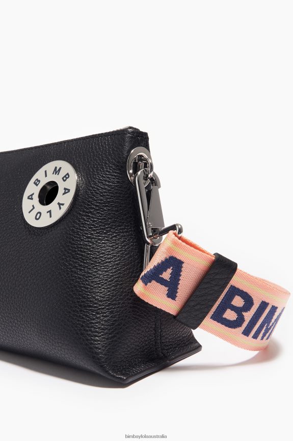 Accessories 4062VZ47 Black Bimba Y Lola Leather Trapezium Bag