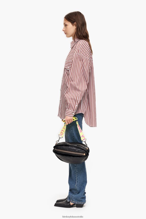 Accessories 4062VZ4 Black Bimba Y Lola Leather Pelota Bag