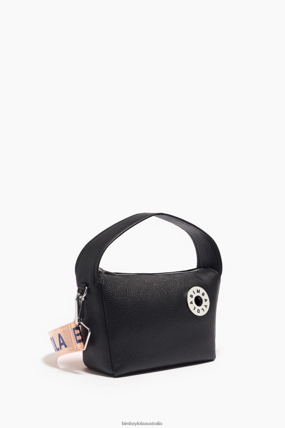 Accessories 4062VZ51 Black Bimba Y Lola Leather Hobo Bag