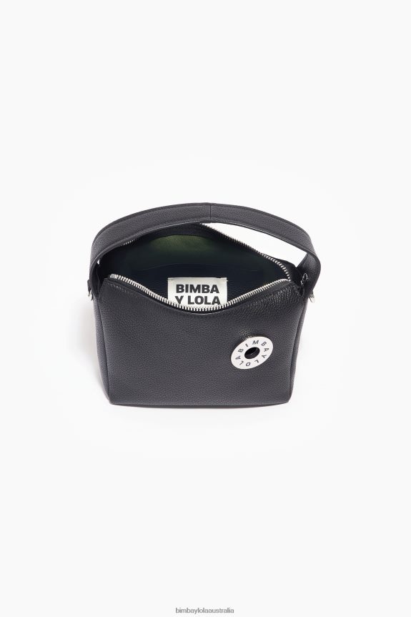 Accessories 4062VZ51 Black Bimba Y Lola Leather Hobo Bag