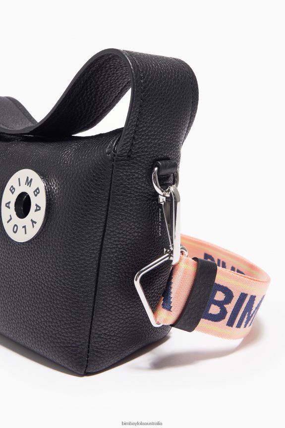 Accessories 4062VZ51 Black Bimba Y Lola Leather Hobo Bag